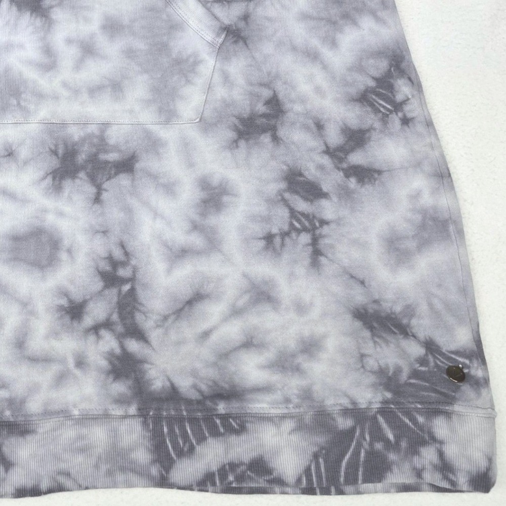LIVI Lane Bryant Gray Tie‎ Dye Quarter Zip Sweatshirt Dress Plus Size 18/20 - Picture 11 of 11